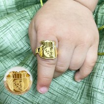 첫돌축하해 복주머니 첫돌 순금 돌반지 3.75g
