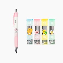 카카오프렌즈 / 샤프+샤프심+지우개 세트 / 라이언 어피치 무지 튜브 / 초등학생샤프세트 중학생샤프세트 샤프세트0.5 캐릭터샤프 카카오지우개, 010.샤프(어피치1개)+샤프심(랜덤4개)