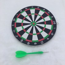 다트기계 다트게임 다트 뜨거운 판매 벽걸이 형 양면 이중 사용 두꺼운 폼 다트 보드 세트 직경 16cm 다트 대상 + 1 다트, [01] Dart board set