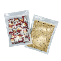 자체제작 전면투명 후면화이트 지퍼백(전투후백지퍼봉투)