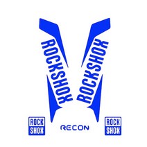 RockShox RECON 스타일 자동차 바이크 오토바이 산악 자전거 프론트 포크 용 패션 스티커 방수 스크래치 방지 PVC 데칼, [06] blue, [03] 30cm