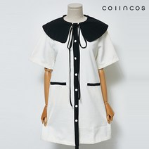 코인코즈 빅 케이프 리본 포켓 반팔 원피스 (IY2MO4190)