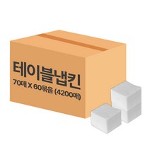 국산 업소용 테이블 냅킨 4200매 /일회용 휴지 티슈 화장지 대용량 내프킨