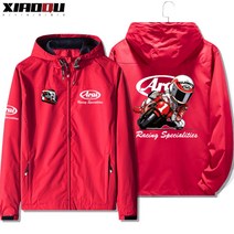 아라이 바람막이 자켓 긴팔 arai 점퍼 배달 오토바이 바이크 힙한, 레드2