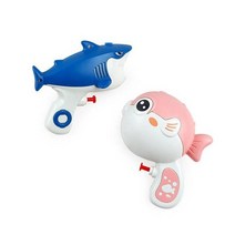 여름 물총 피쉬 샤크 미니 워터건 2종세트, 요있다 본상품선택