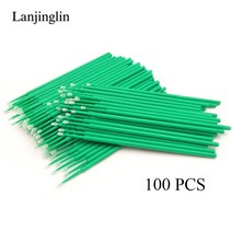 커피콩 저울 커피저울 미니저울 베이킹저울 계량기 마이크로 브러쉬 면봉 속눈썹 연장 일회용 눈 접착제, 한개옵션2, 04 100pcs-Green, 한개옵션1