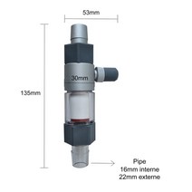 자작 화학 이탄 이산화탄소 발생기 고압 Nicrew CO2 분무기 시스템 12/16mm 16/22mm 수족관 액세서리 용 디퓨저 외부 반응기 수조, [01] M2 16 22