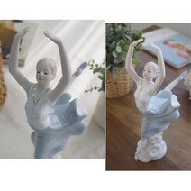 우아한 발레하는 여인 도자기 인형 장식 장식소품 홈