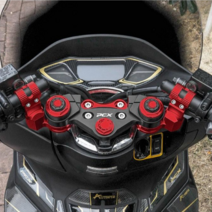 2022 혼다 PCX125 튜닝 세퍼핸들 세퍼레이드 오픈 핸들바, Red - 레드, 1개