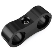 유수분리기 검정색 자동차 AN4 브레이드 오일 연료 호스 알루미늄 라인 분리기 클램프 케이블 패스너, [01] Black