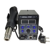 yihua 8786d i 2 in 1 digital hot air gun soldering station bga rework station 납땜 bga 용접 700w for pho, 없음