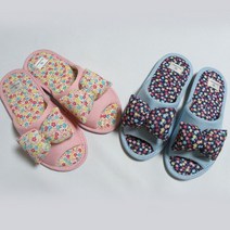 여성 봄 앨리스 꽃무늬 실내화 거실화 여름 슬리퍼, 스카이, 1개