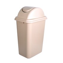 지오리빙 스윙 휴지통 40L, 스윙휴지통 40L베이지, 1개