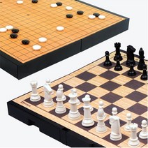 아트박스/피에스컴퍼니 명인 중형 자석 바둑+체스(양면) M-250