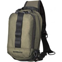 시마노 (SHIMANO) 정품 낚시 가방 슬링 숄더 크로스 백 자전거 라이딩 아웃도어 등산, M, 블랙