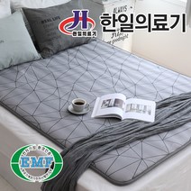 (주)한일의료기 전자파없는 한일 EMF 전기매트 전기장판 스파이더 침대용 1인용 2인용 온열매트 미니 싱글 더블, 선택06)스파이더 그레이-더블(140X200cm)