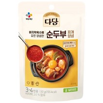 다담 순두부찌개 양념, 130g, 4개