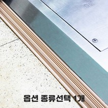 PVC 문 턱받침 부착식 4개입 1세트 휠체어 보행기 사무실 문턱 안전, 1개