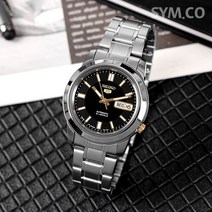 세이코5 남성 재팬메이드 골드콤비 메탈 손목시계