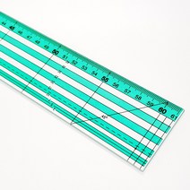 행복한다이세상 고급 투톤시접자 형광시접자 모음 퀼트자 재단자 제도용자, 08. 투톤시접자 5x61cm