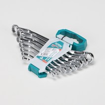 토탈공구 오프셋링 스패너 세트 8PCS(6~22MM) 만능, 121328