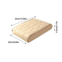 자동차콘솔 박스 팔걸이 자동차 중앙 패드 매트 센터 콘솔 쿠션 보관함 커버 패드 지지대, 2.Beige