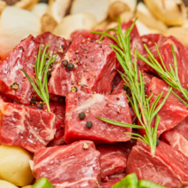 [푸짐상품] 2kg 부채살 큐브 미국산 덮밥 스테이크 대용량 냉동