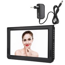 휴대용티비 미니 소형 tv 플레이어 Leadstar isdb-t 10 인치 자동차 디지털 컬러 텔레비전 tft-led 스크린 euus 플러그 110-240v 35, 없음