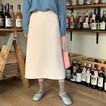 케일레 뒷밴딩 롱 스커트 68635 빅사이즈 여성의류