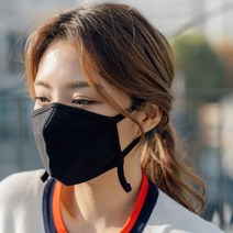 LOKIND 오가닉 블랙 방한 마스크, 5개