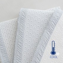 에스데코 쿨링 냉감패드 시원한여름 침대패드 고정밴드Q 3컬러, 03.그레이