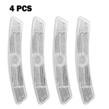 자전거 반사판 후레쉬 LED 전조등 후미등 반사 스트립 스포크 반사경 정원 실내 12520mm 4 피스 액세서리 산악 부품 화이트옐로우, White
