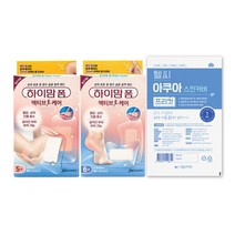 중외제약 하이맘폼 액티브케어 중형 1개 + 소형 1개 + 헬씨아쿠아 프리컷 1매, 1세트