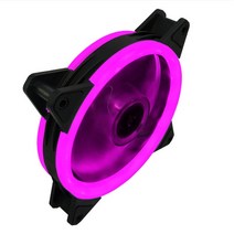 [티테크놀로지] LED 120mm 쿨링팬 컴퓨터 저소음 케이스 튜닝 시스템 쿨러 퍼플[CM-RGB120-PU]