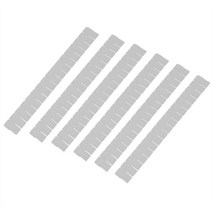 6PCS 플라스틱 서랍 옷장 그리드 디바이더 깔끔한 주최자 컨테이너 홈 스토리지 화이트, 43 * 5 * 3cm, 하얀