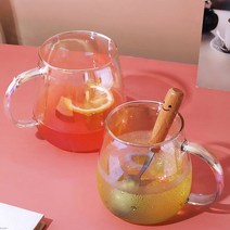 DR 01내열유리 레인보우 항아리 머그 1P 찻잔 커피잔.리빙톡톡, 소(450ml)