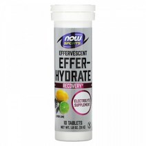 (아이허브) 3개X Now Foods 수분 보충 전해질 리커버리 레몬라임맛 10정 빠른직구