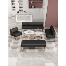 병원 소파 대기실 업소용 노래방 가성비 쇼파, 다크 블루 110