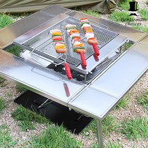 젠틀맨초이스 화로대 로우 테이블 캠핑 용품 바베큐 스탠드
