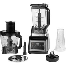 닌자 자동 iQ가 장착된 믹서 [BN800EU] 식품 프로세서 스탠드 & 개인용 블렌더 1200W 1.8리터 용기 2.1리터 저그 뚜껑이 있는 700ml 컵, Auto iQ Food Processor 1200W