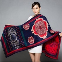 두껍고 따뜻한 파시미나 캐시미어 스카프 대형 부드러운 스카프 목도리 다목적 담요 가을 겨울