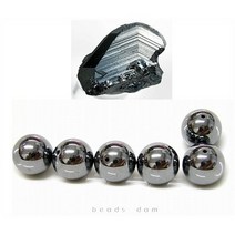 [비즈담] 헤마타이트 적철석 DIY팔찌 목걸이만들기 천연석 (1줄), 4mm(1줄:89~90개)