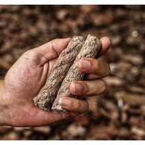 불 잘붙는 왁스로프 불쏘시개 1개 불피우기 캠핑 장작 불쏘시개 파이어스틸용 낚시 야영 정글, 낱개 1개