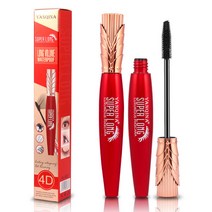 YANQINA superlong 4D 실크 마스카라 워터프루프 2개 -, 슈퍼롱 마스카라 2개