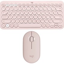 로지텍 무선키보드 K380 + 키스킨, Pink, K380 + M350 마우스, 텐키리스