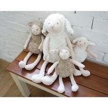 롱다리 극세사 양인형 3사이즈, 화이트