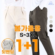 [더맨월드] MW맨즈심플멋팬츠 1+1 남성 외출복 일상복 빅사이즈 데일리 바지