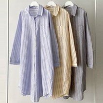 아이우먼 빅사이즈사랑해요 C779L102 톰스트라이프롱셔츠 IR