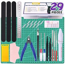 Swpeet 29피스 건담 모델러 기본 도구 튼튼한 플라스틱 컨테이너 전문 모델 키트 만들기 초보자 취미 조립 건딩건담 2