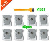 로봇 청소기 걸레 필터 iRobot Roomba i7 i7 E5 E6 E7 s9 s9 클린베이스 진공 부품 먼지 봉투 용 다중 세트 먼지 처리 교체 가방, NO6